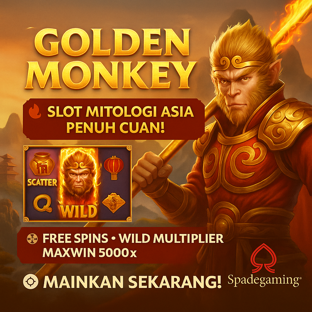 Golden Monkey – Slot Gacor Mitologi Asia Pengganda Cuan!
